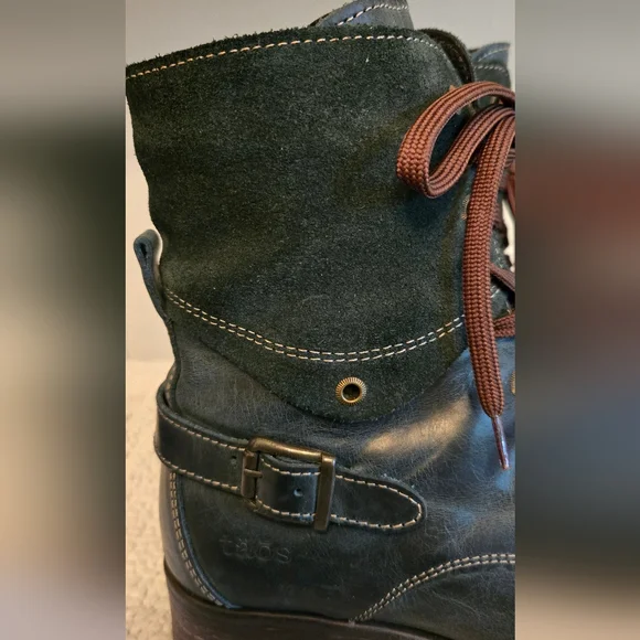 Taos Footwear Women's Crave Teal Leather Boots EU 42 - Picture 3 of 9